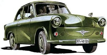 Символ ГДР - автомобиль Trabant (Трабант)